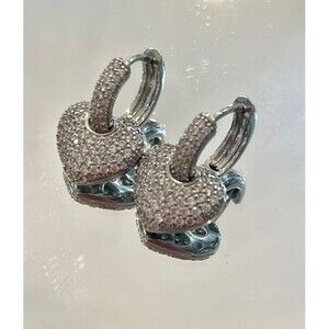 Trendy heart-shaped earrings
